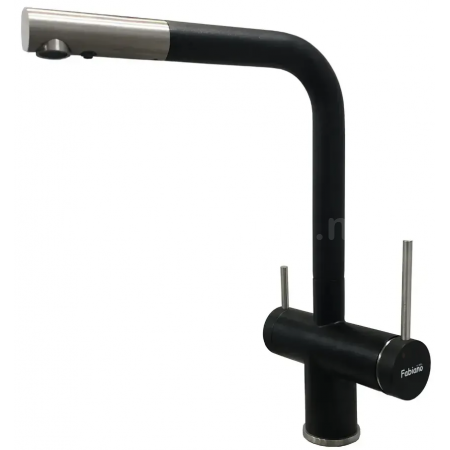 Кухонный смеситель Fabiano FKM 3114 SS Antracit A-19